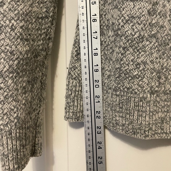 Fjällräven Övik Structure Sweater 100% Wool in Heather Gray Sim Fit XXS - Picture 7 of 7
